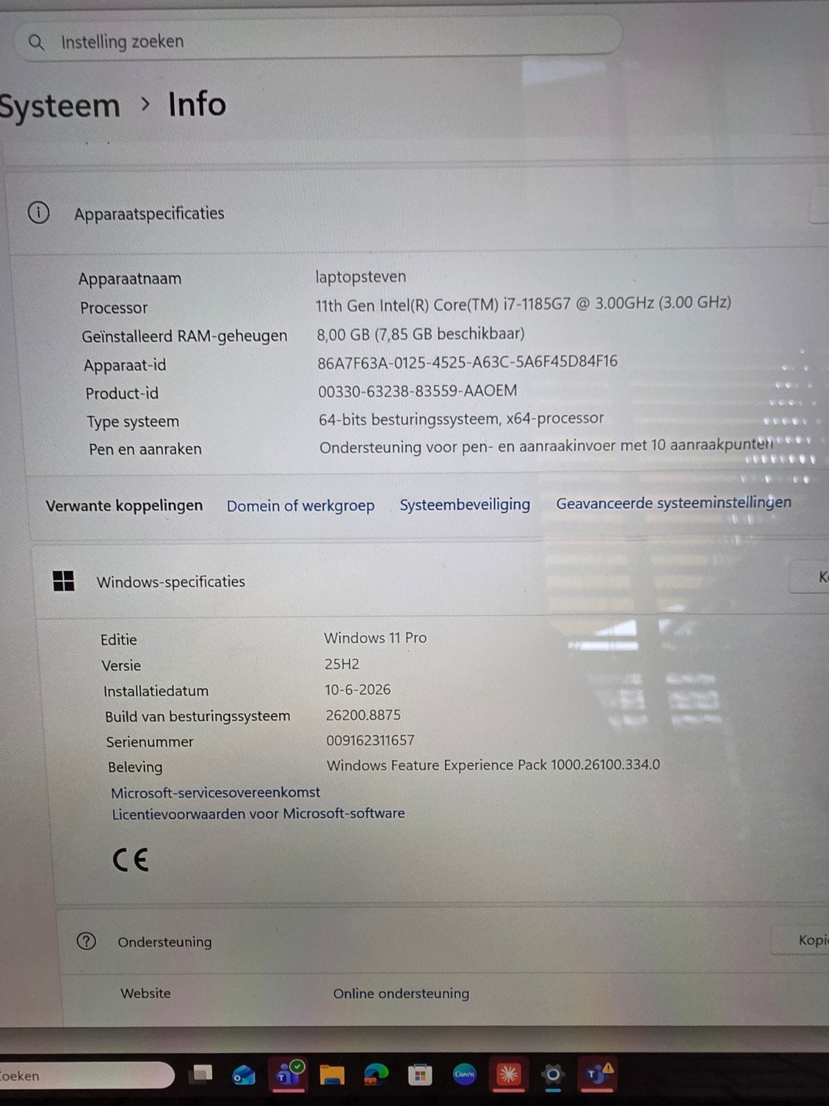 Microsoft Surface Laptop 4 - i7-1185G7, 8GB RAM, Touchscreen, Computers en Software, Windows Laptops, Zo goed als nieuw, 15 inch