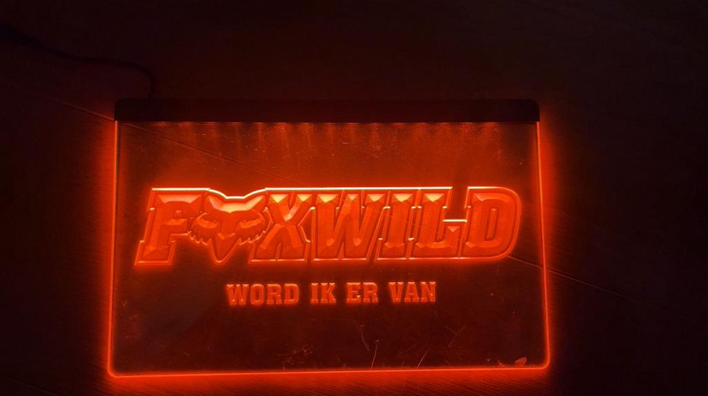 Foxwild lichtbord, Ophalen of Verzenden