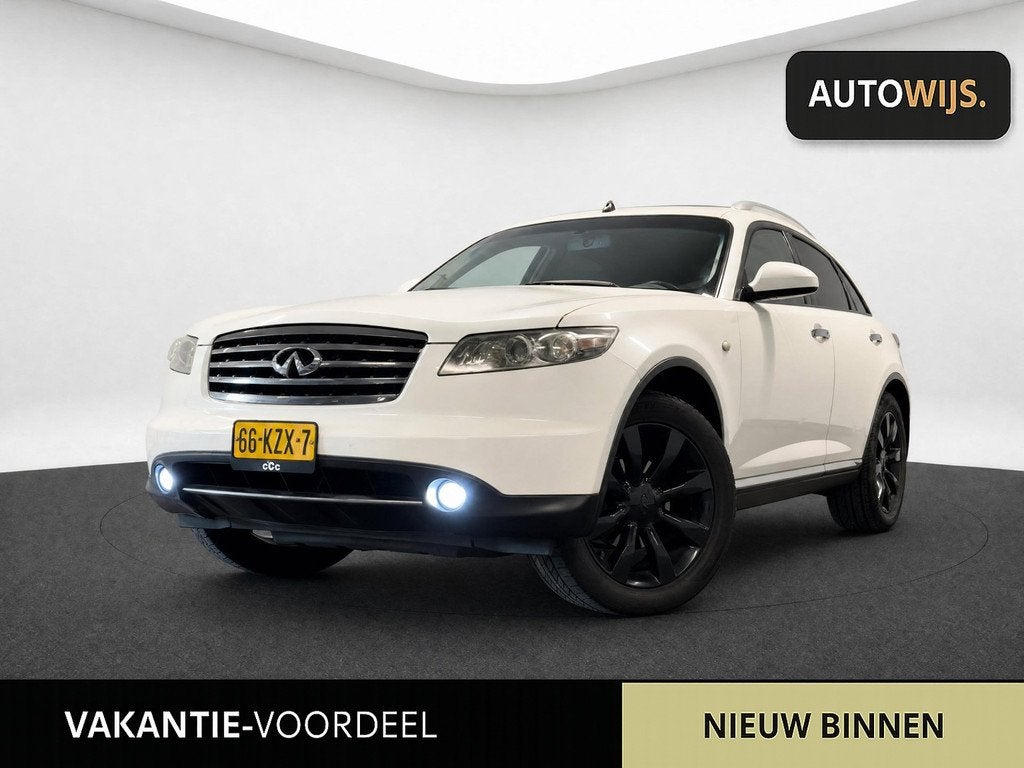 Infiniti FX 35|AUTOMAAT|LEDER|PANO|165MIJL|CAMERA, Auto's, Automaat, Achterwielaandrijving, Gebruikt, Beige