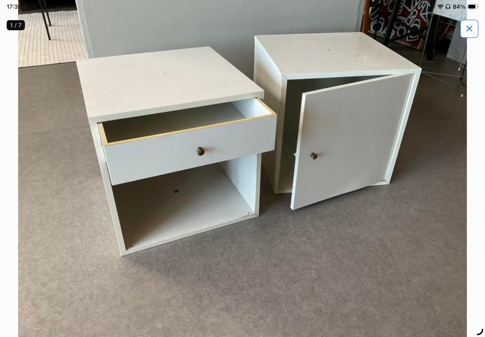 Twee originele Pastoe Q-bus kastjes Design jaren 60, Ophalen