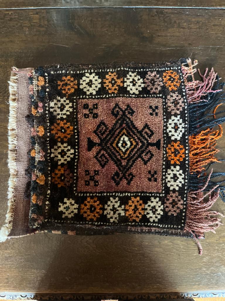 Vintage Beloutsch Kussen 38x45cm - Handgeknoopt, Ophalen of Verzenden
