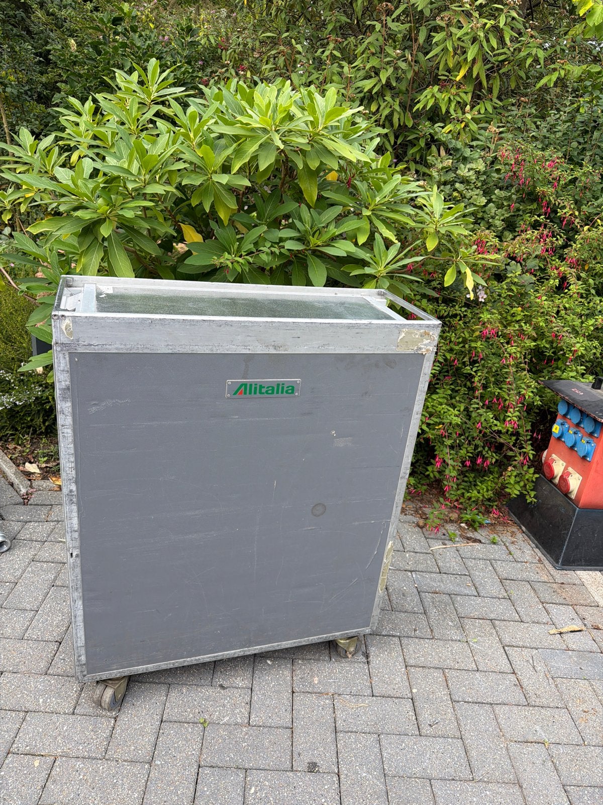 Alitalia vliegtuig trolley - Gebruikt, Ophalen of Verzenden, Gebruikt
