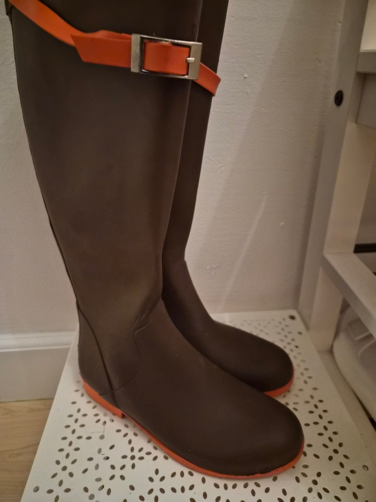 Regenlaarzen / Rain Boots Maat 37, Ophalen of Verzenden, Zo goed als nieuw, Bruin, Boots