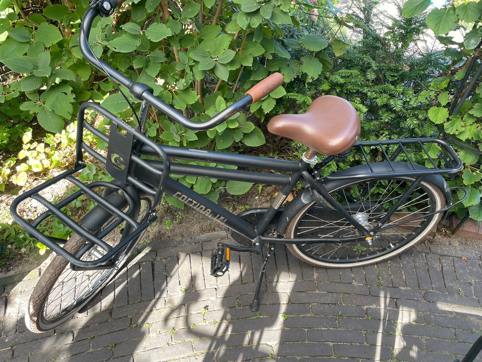 Cortina U4 Transportfiets kinder fietsZwart - opknapper, Ophalen of Verzenden, Gebruikt, 24 inch, Versnellingen