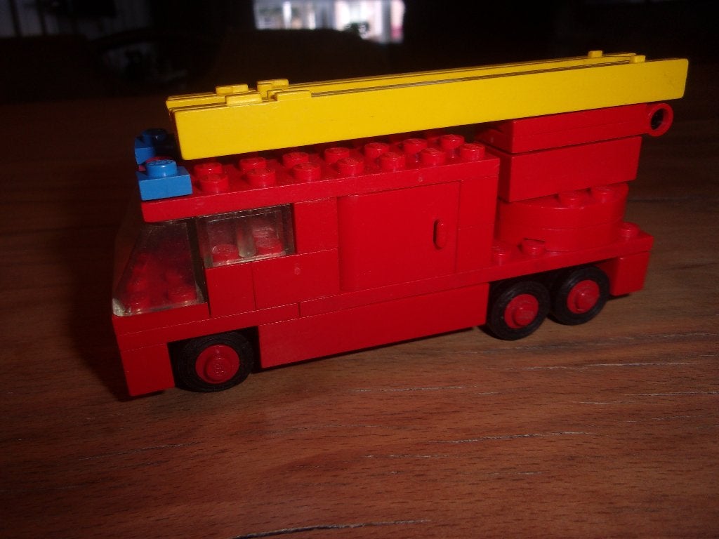 Lego Legoland 658-1 Fire Engine uit 1974 (1), Gebruikt, Lego, Ophalen of Verzenden, Compleet
