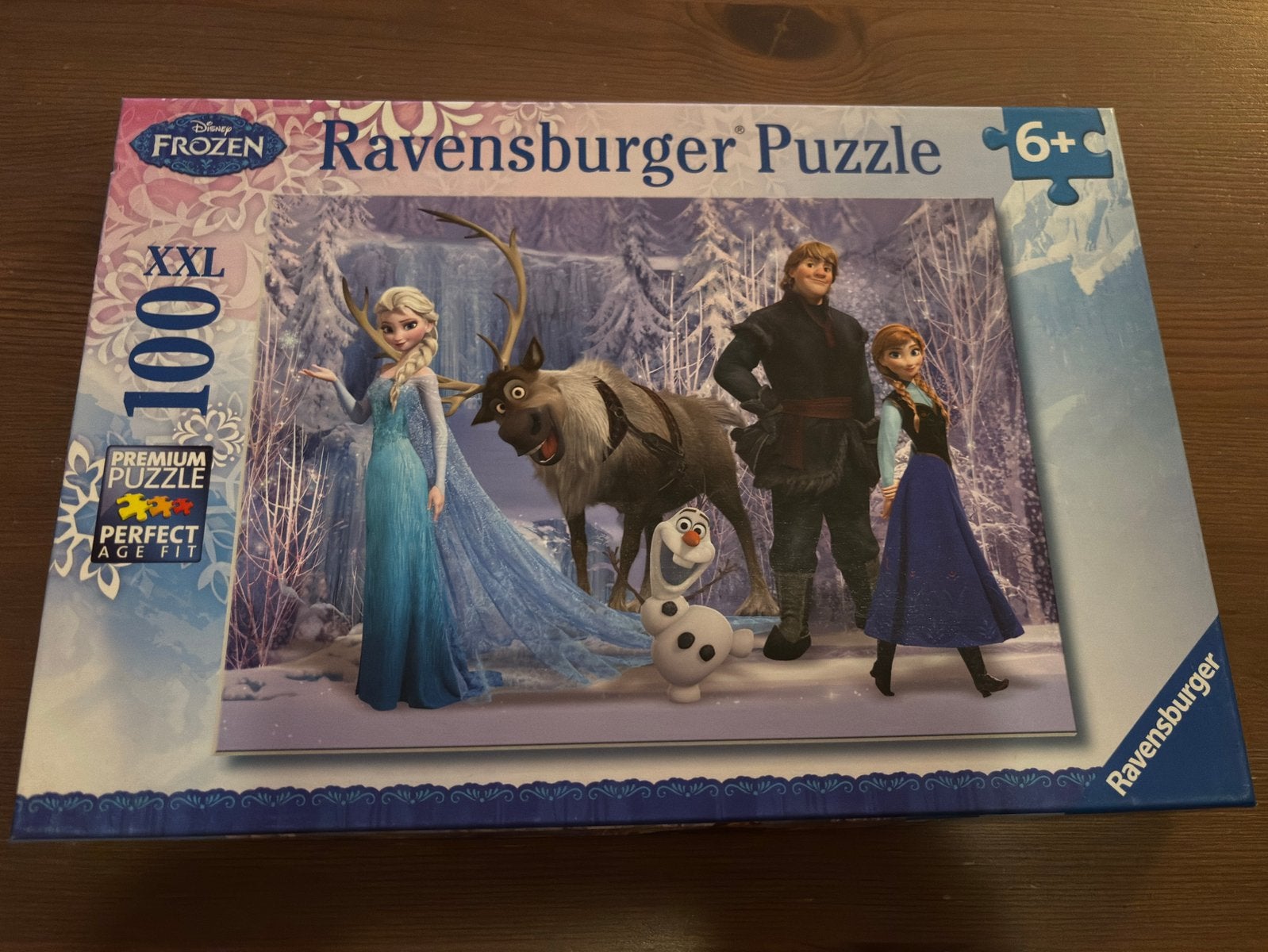 Frozen puzzel, Ophalen of Verzenden, Meer dan 50 stukjes, Zo goed als nieuw, 4 tot 6 jaar