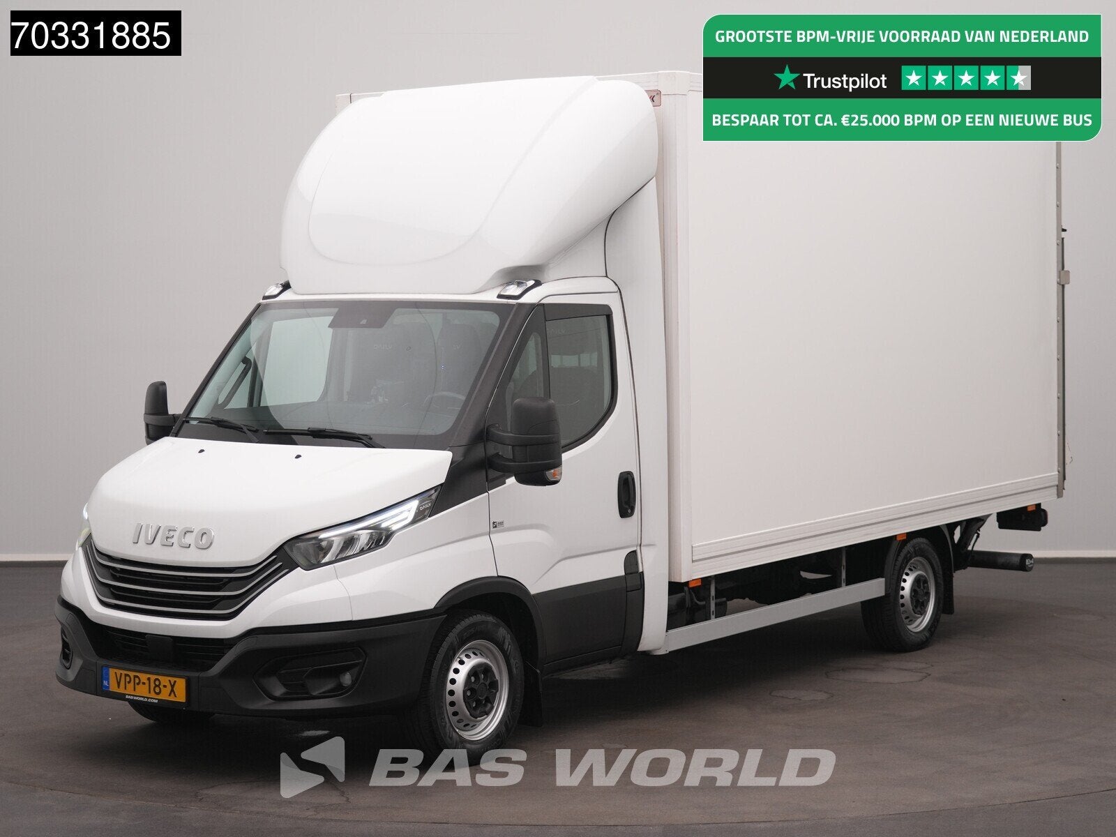 Iveco Daily 35S18 3.0L Automaat Laadklep Bakwagen LED Navi A, Automaat, Stof, Gebruikt, Euro 6