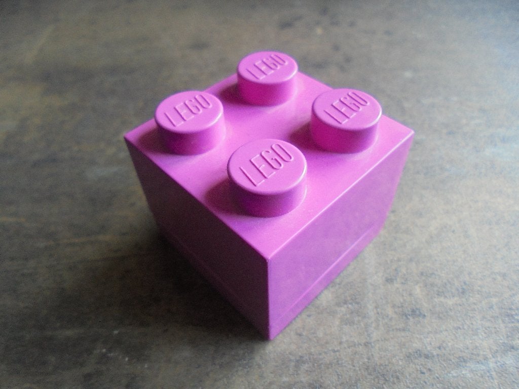 Lego Brick Snack Box 2x2 (zie foto's) 2, Kinderen en Baby's, Speelgoed | Duplo en Lego, Ophalen of Verzenden, Gebruikt, Lego