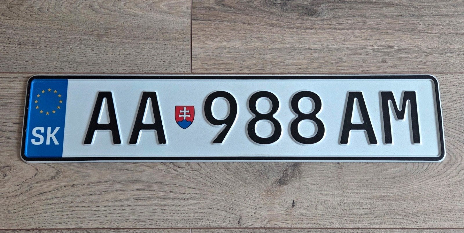 Kentekenplaat nummerplaat nummerbord Slowakije, Ophalen of Verzenden, Gebruikt, Auto's