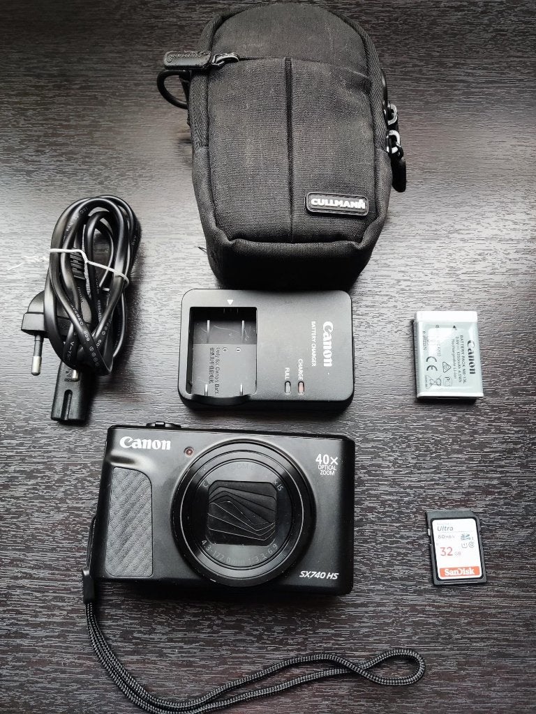 Canon Powershot SX740HS + tasje +SD-kaart, 20 Megapixel, Canon, Compact, Ophalen of Verzenden