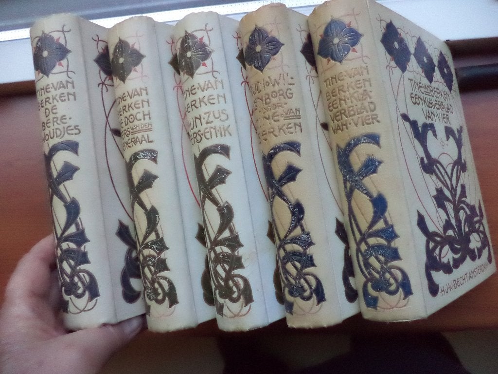 Tine van Berken, 5 prachtige oude meisjesboeken uit ong 1911, Ophalen of Verzenden, Gelezen