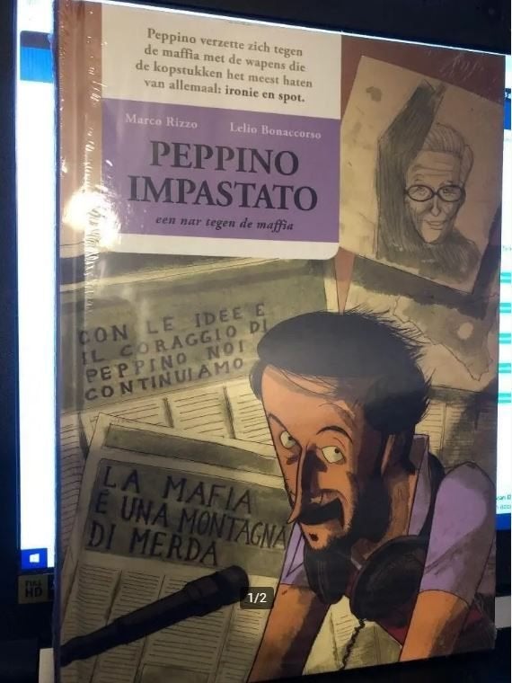 Peppino Impastato - Een nar tegen de maffia k4, Eén stripboek, Ophalen of Verzenden, Zo goed als nieuw