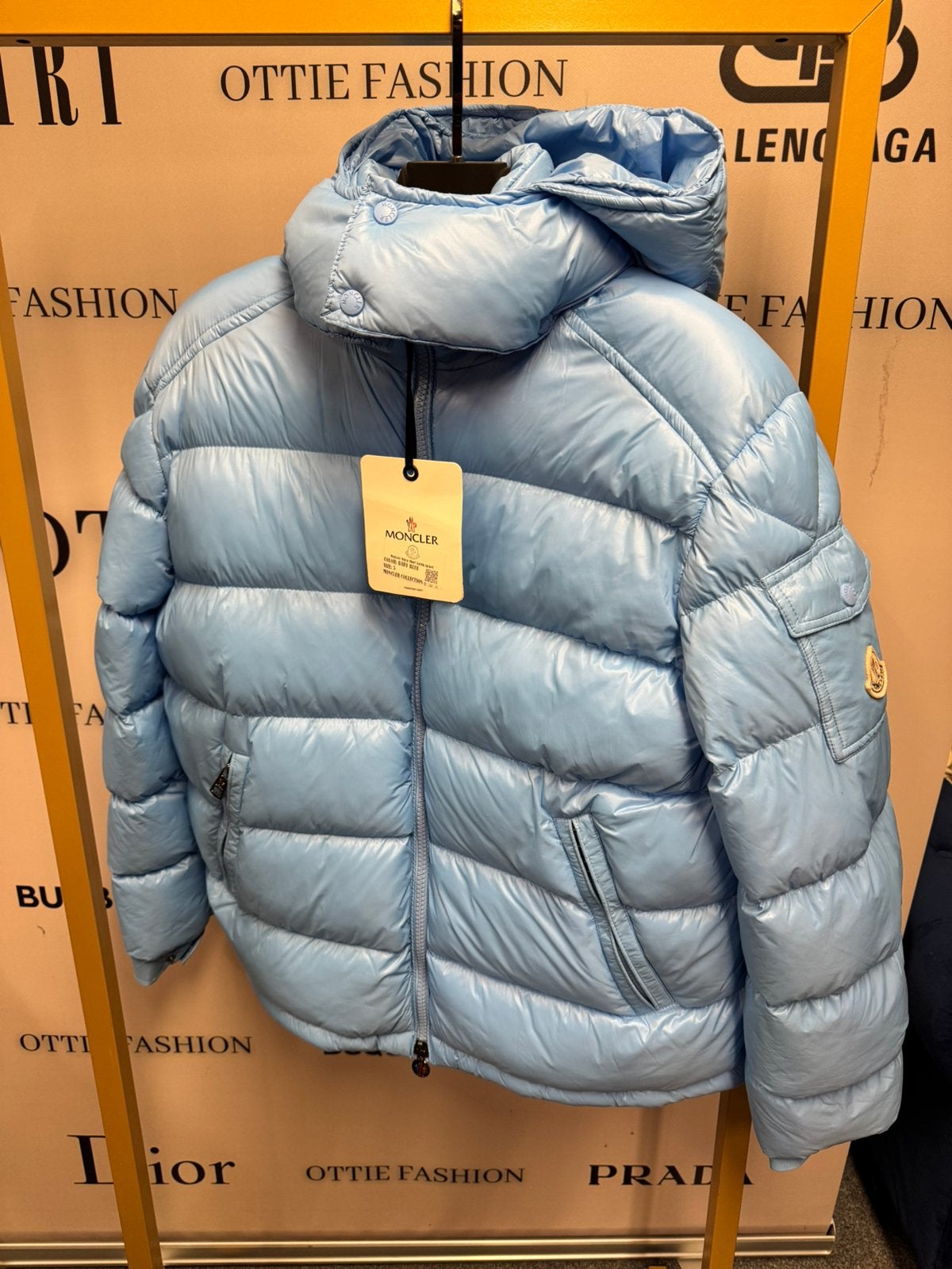 Moncler maya jas met nfc tag, Ophalen of Verzenden, Zo goed als nieuw, Zwart