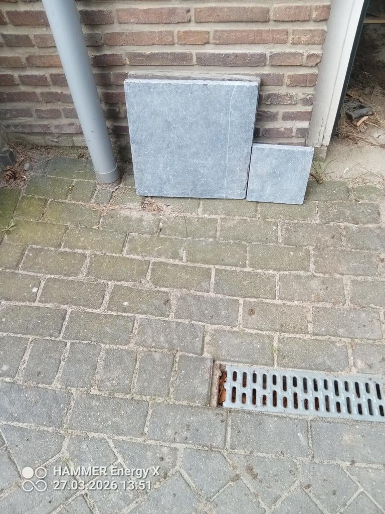 Anticato tegels 40x40 en 20x20, ongeveer 5 m2, Tuin en Terras, Tegels en Klinkers, Ophalen of Verzenden, Nieuw, Natuursteen, Terrastegels