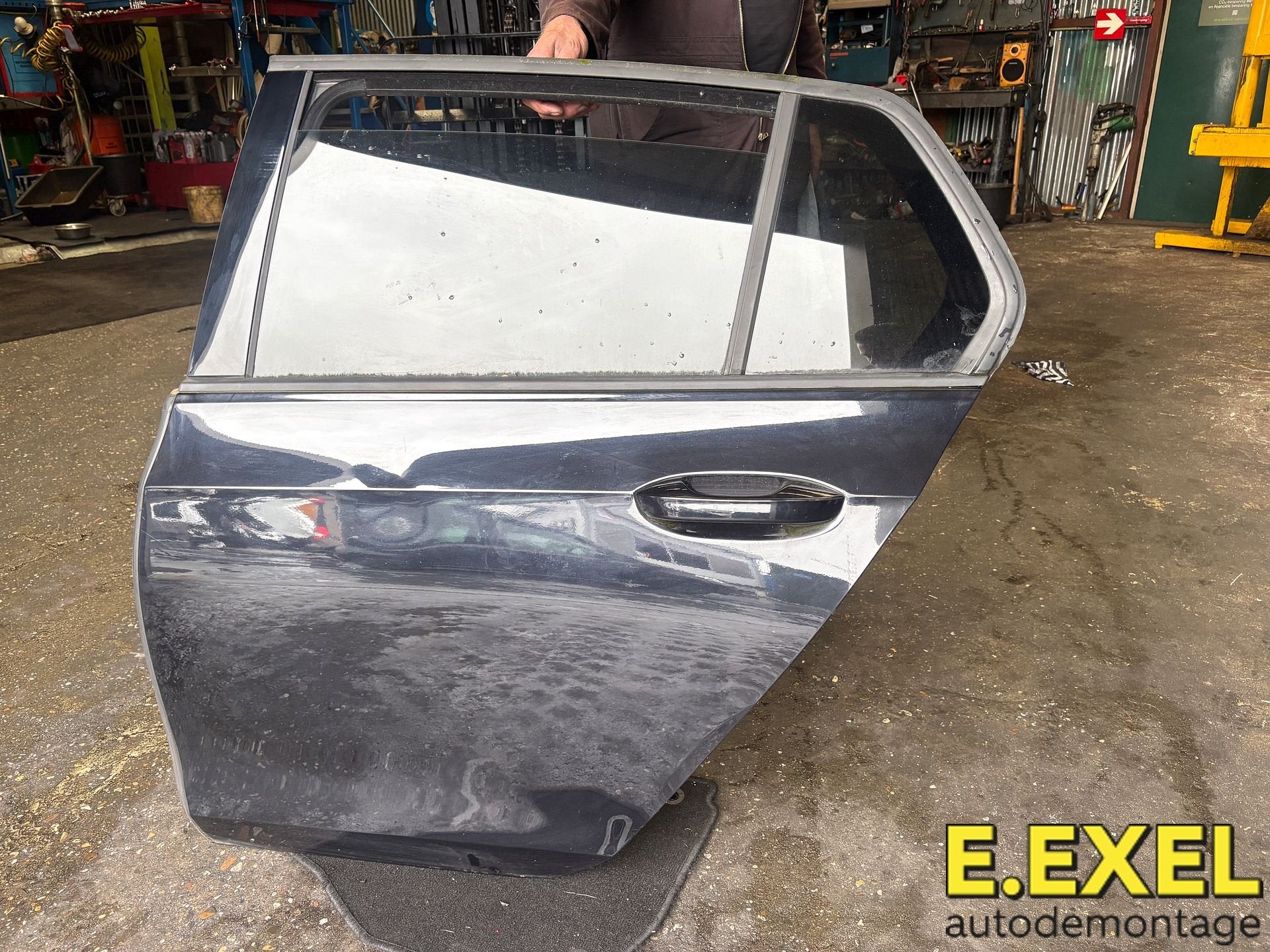 Deur links achter Volkswagen Golf 8 Zwart, Auto-onderdelen, Gebruikt, -, Ophalen of Verzenden, -