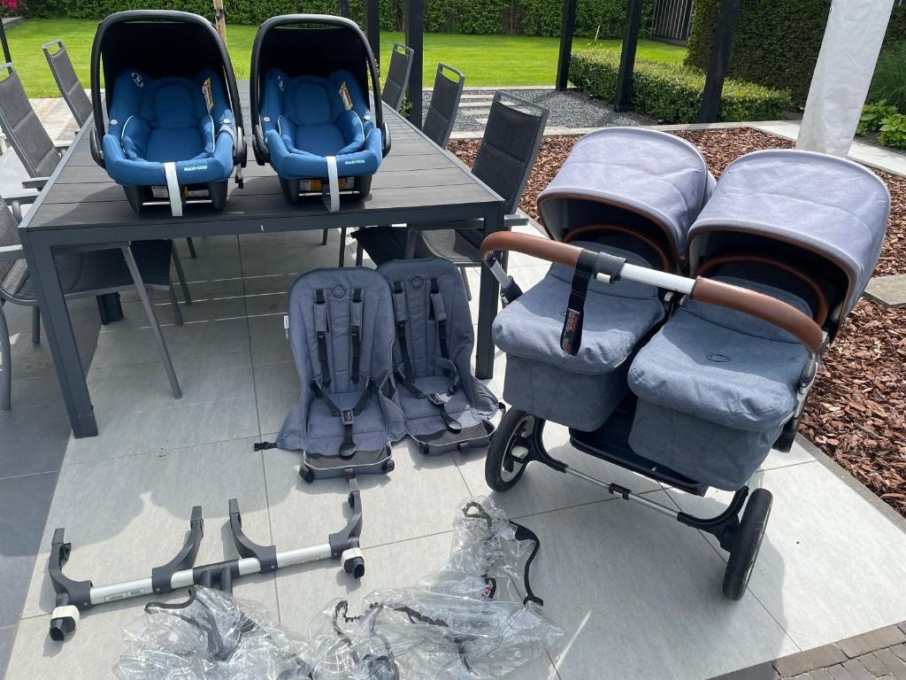 bugaboo donkey twin WEEKENDER tweeling, Ophalen, Gebruikt, Bugaboo, Luchtbanden