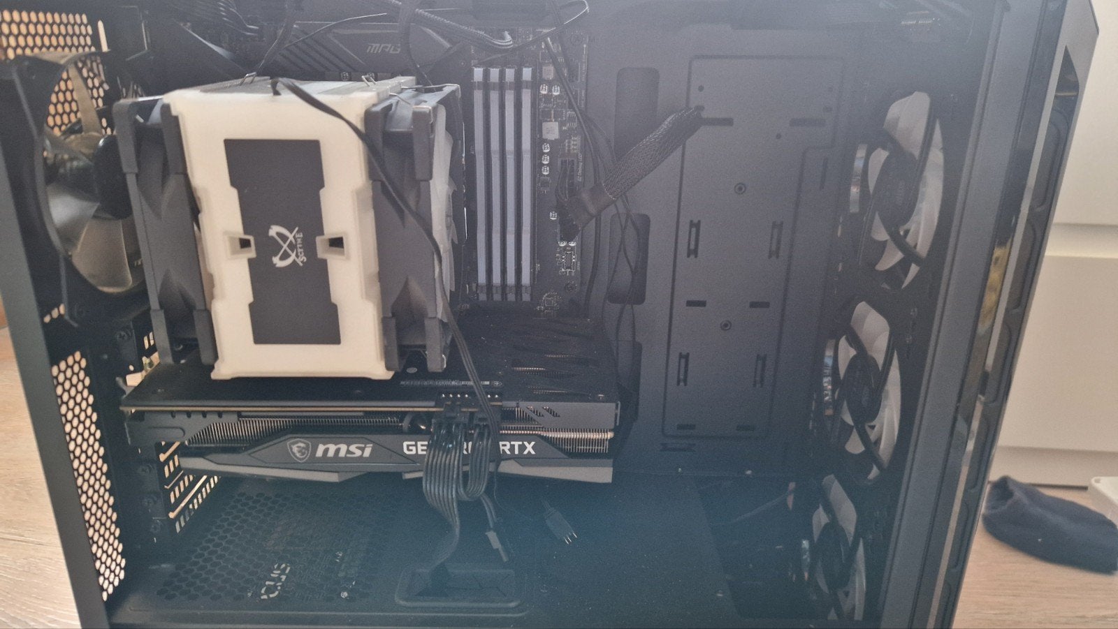 Gaming PC met MSI RTX 3060 en MSI Optix G24 monitor curved, 64 GB of meer, MSI, Ophalen of Verzenden, Zo goed als nieuw