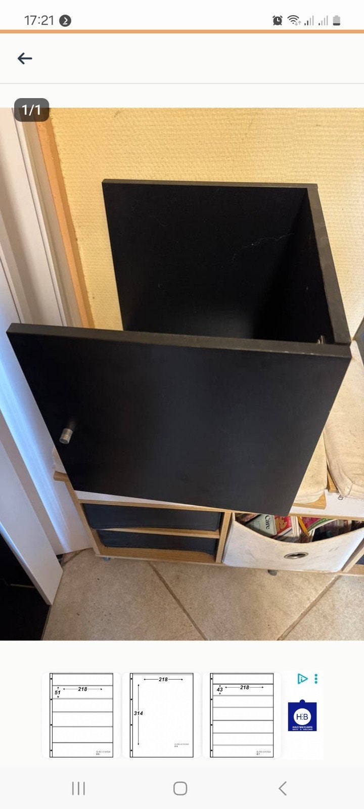 inzetdeuren IKEA Kallax expedit, Ophalen, Doos, Minder dan 35 cm