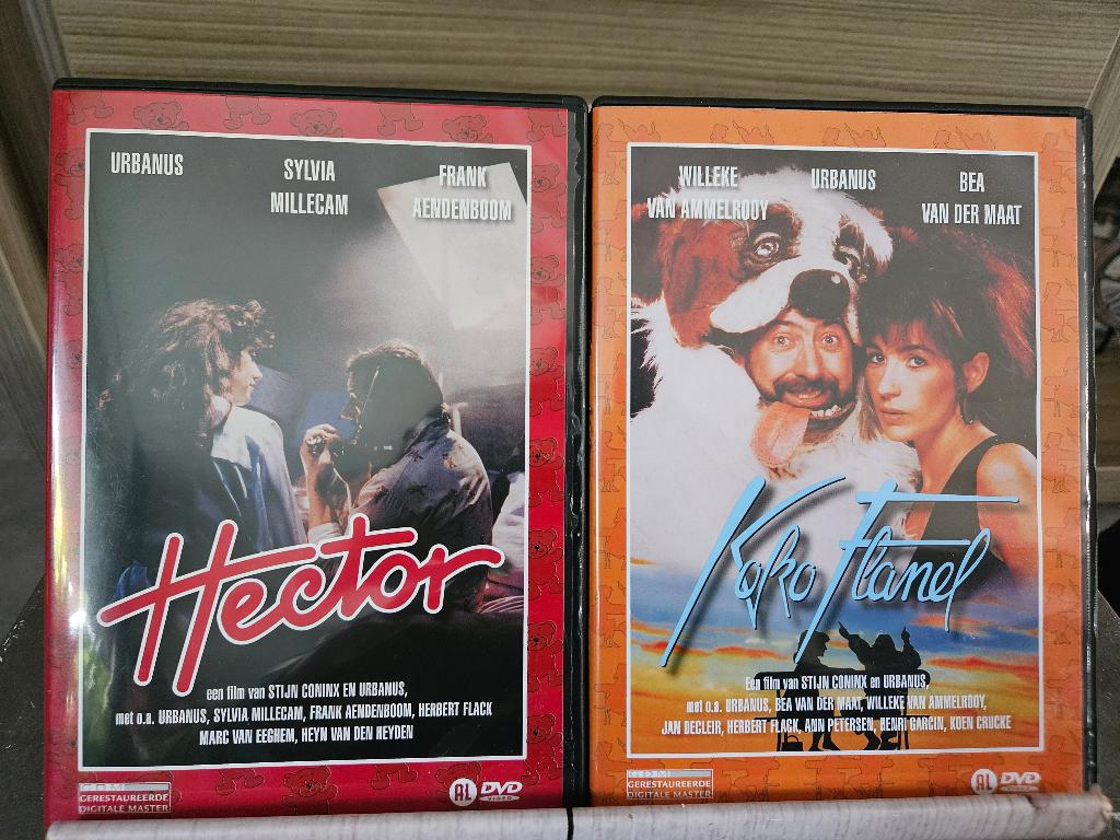 Hector (1987) en Koko Flanel (1990)  Urbanus 2 Dvd Set 12,50, Alle leeftijden, Ophalen of Verzenden, Zo goed als nieuw, Komedie