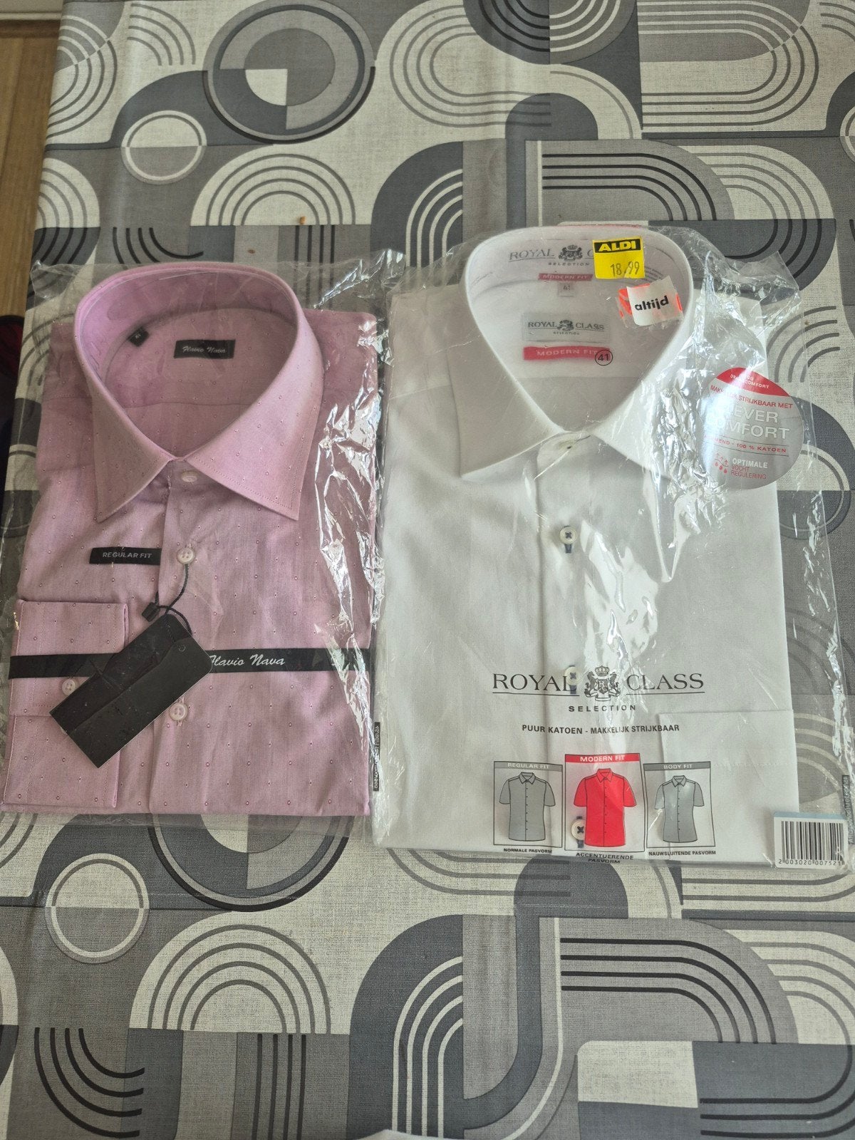 Nieuwe heren overhemden halswijdte 41 - Vaderdag cadeau, Kleding | Heren, Wit, Flavio Nava, Royal Class, Nieuw, Ophalen of Verzenden