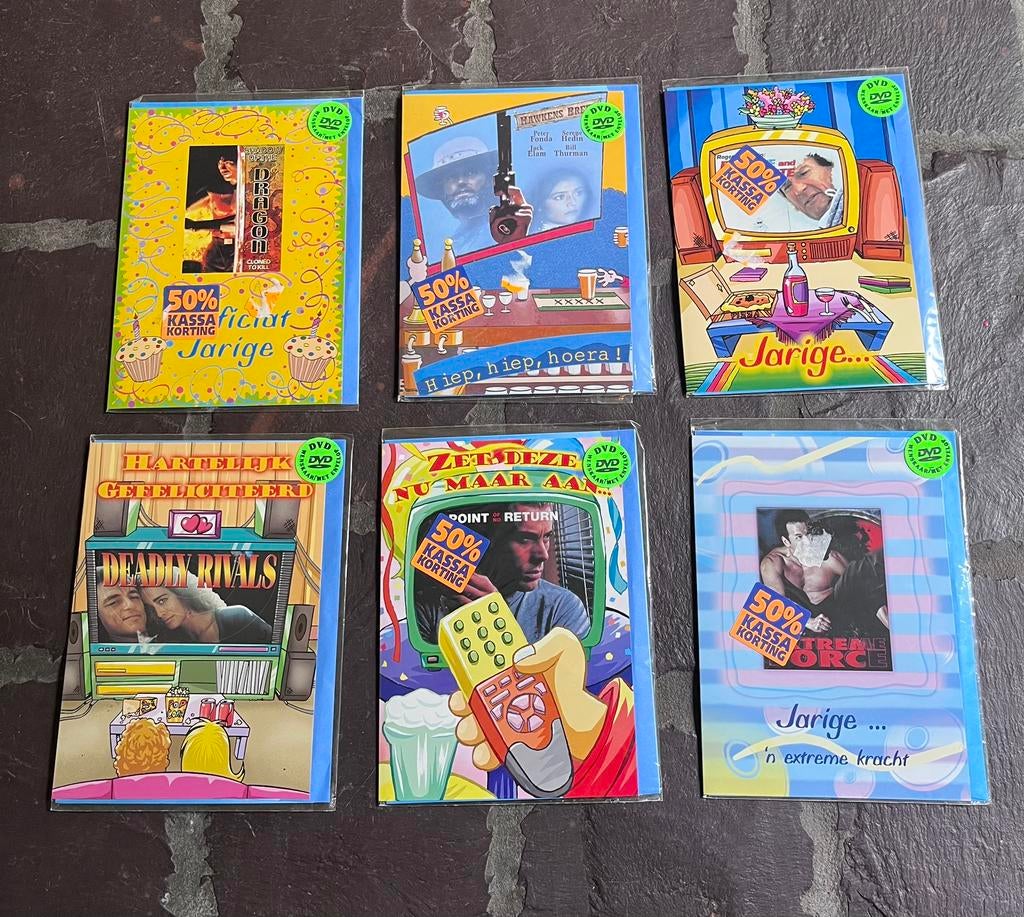 Verjaardagskaarten met dvd-films, Alle leeftijden, Ophalen of Verzenden, Zo goed als nieuw