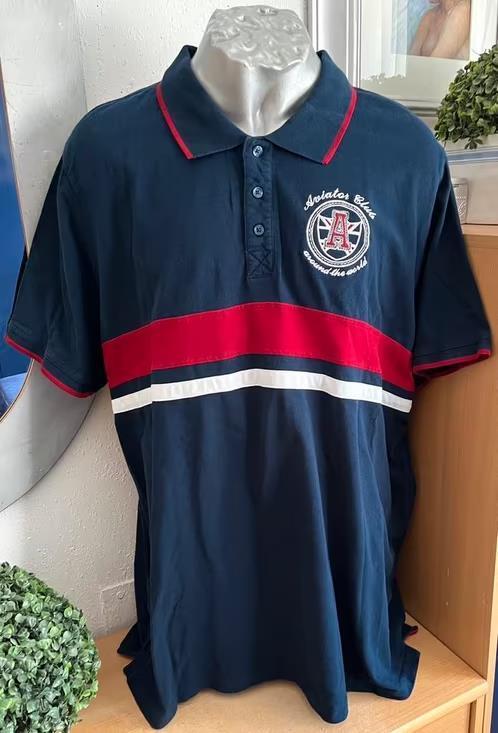 Livergy polo blauw/rood maat 4XL, Kleding | Heren, Ophalen of Verzenden, Nieuw, Overige maten, Overige kleuren