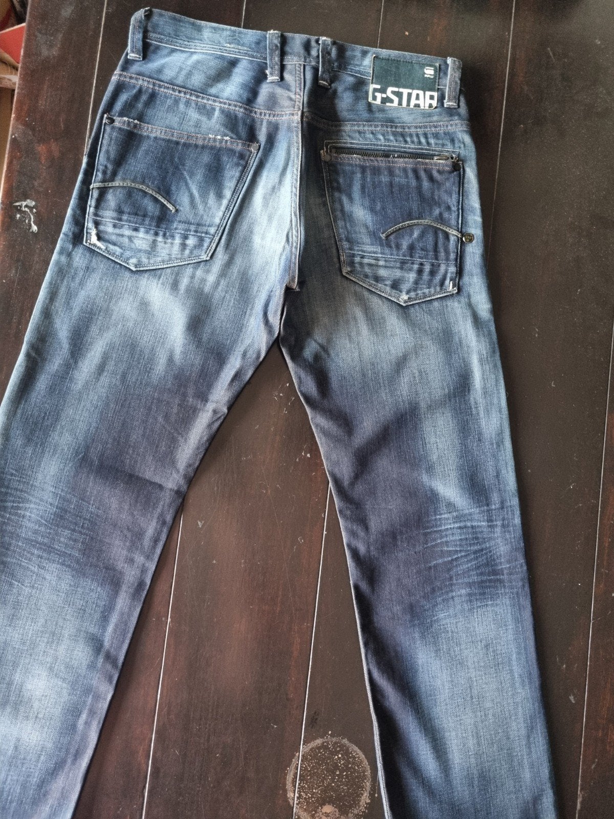 ZGAN CLASSIC G STAR RAW ATTACC LOOSE STRAIGHT JEANS 32/32!!, G-Star Raw, Blauw, W32 (confectie 46) of kleiner, Ophalen of Verzenden