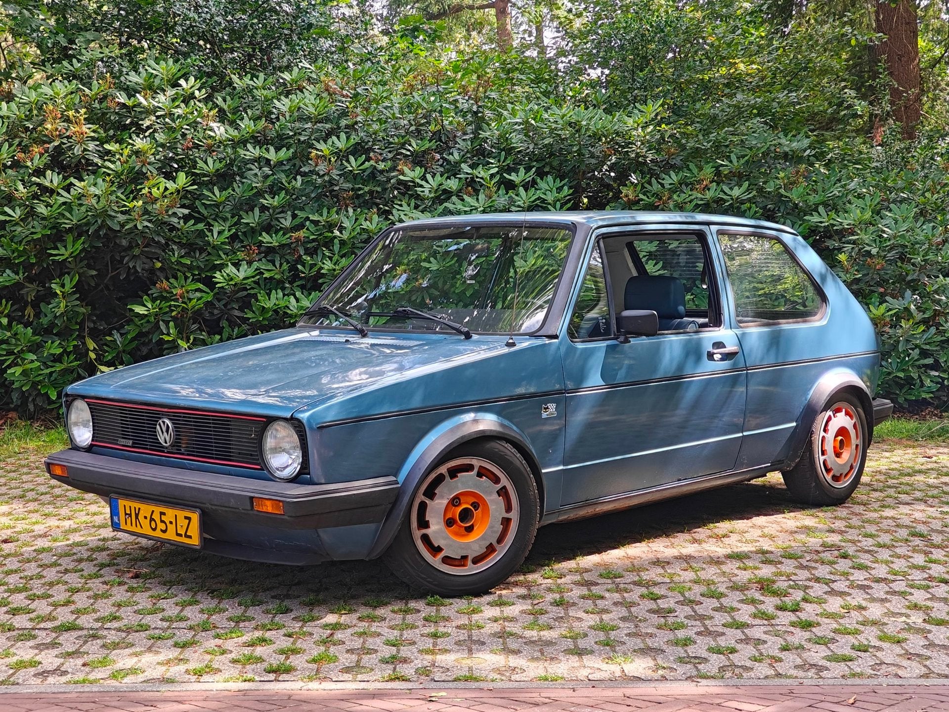 Volkswagen Golf 1.6 D 1982 Belastingvrij milieuzone vrij, Auto's, Volkswagen, 4 cilinders, Blauw, Bedrijf, Golf