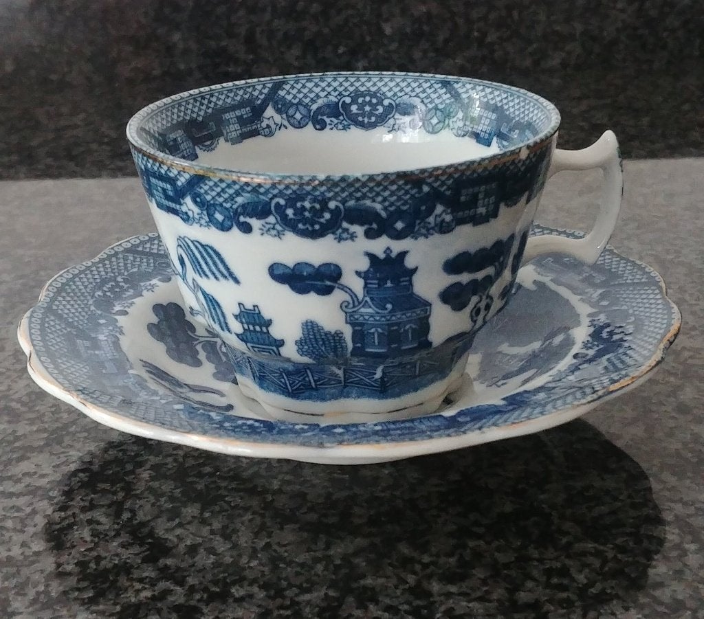 Chinees kopje en schoteltje, Ophalen of Verzenden