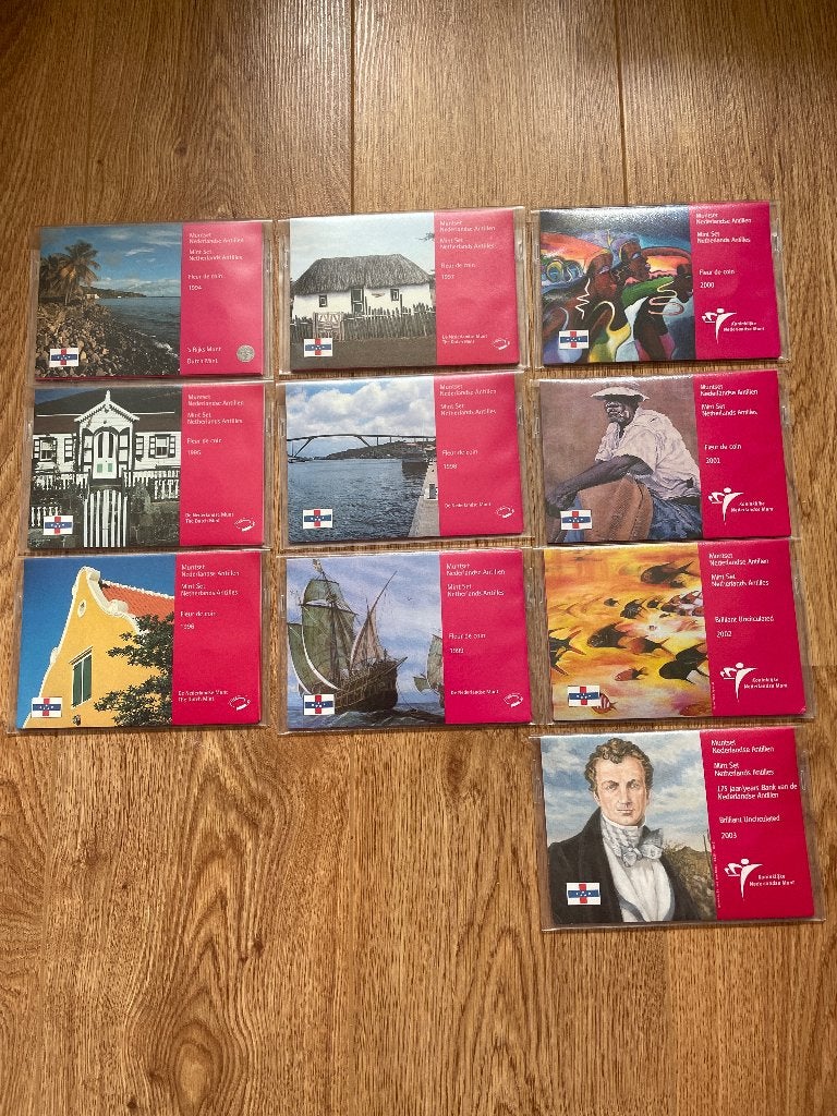 Muntsets FDC Nederlandse Antillen 1994-2003, Ophalen of Verzenden, Nederland, Munten