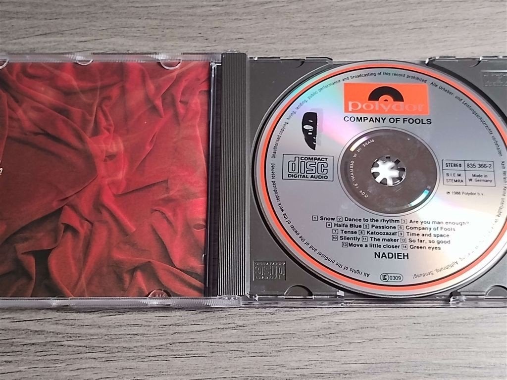 Nadieh ‎– Company Of Fools, Ophalen of Verzenden, Zo goed als nieuw, Pop