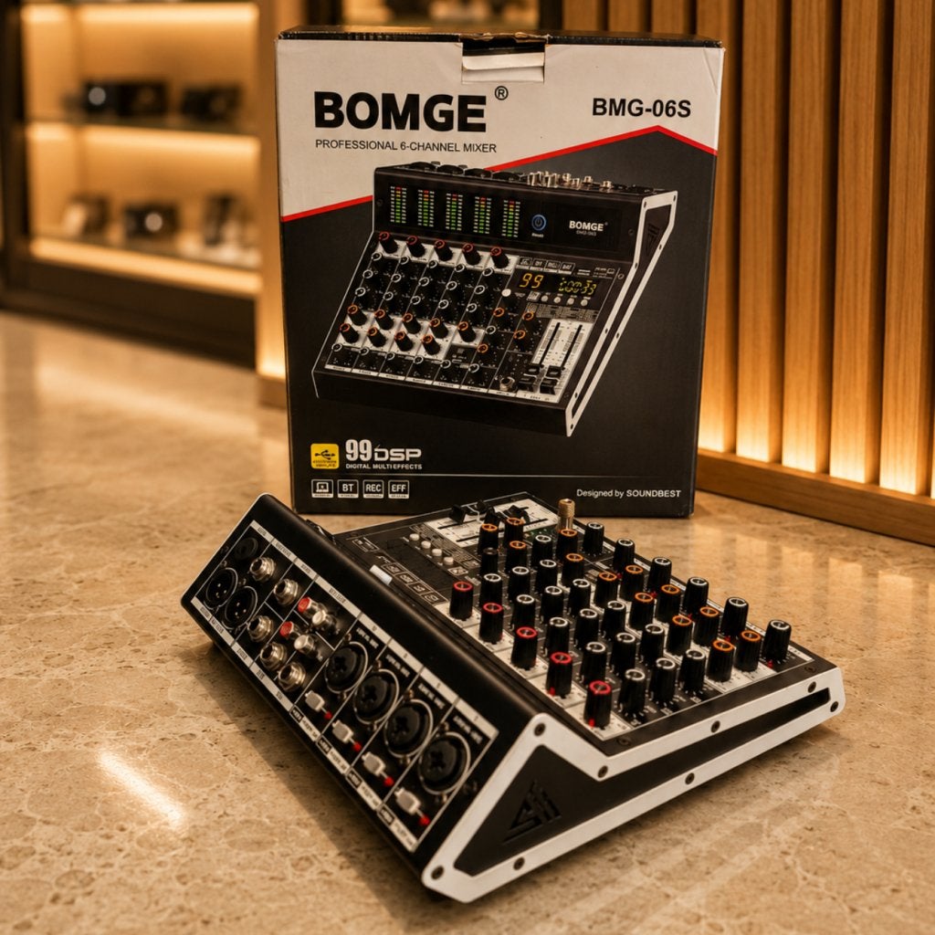 BOMGE Professional Audio Mixer - In Nette Staat, Flex Ltd., Zo goed als nieuw, https://flex.com/contact-us, Nobelstraat 10, 5807 GA Oostrum LB, Limburg, Nederland