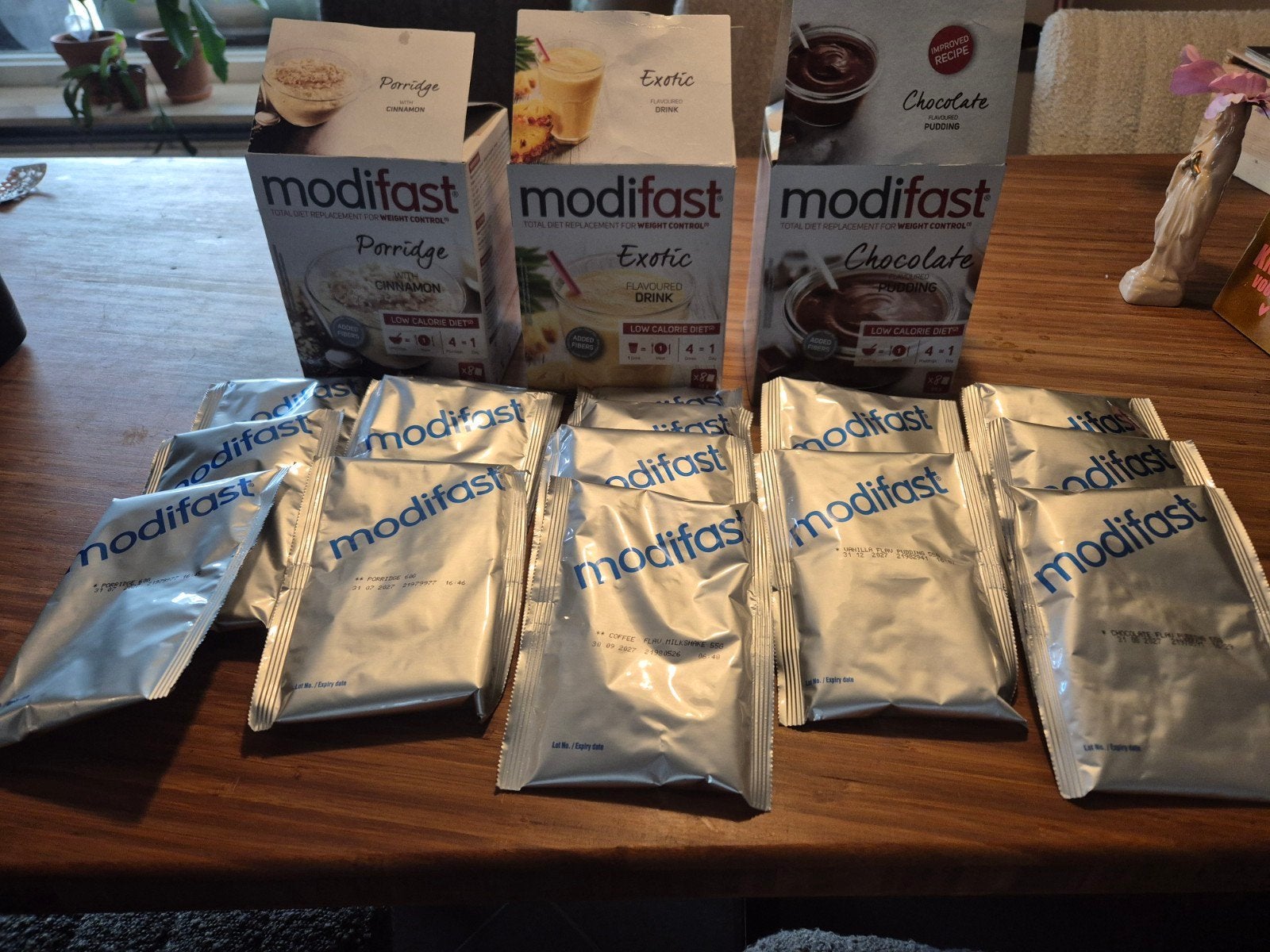 Modifast Maaltijdvervangers: Porridge, Exotic Shake, Pudding, Verzenden, Nieuw