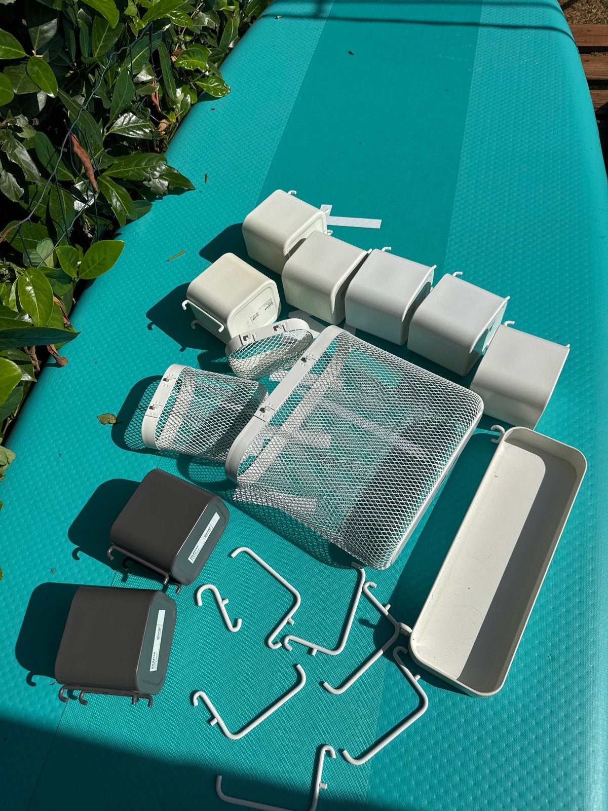 IKEA SKÅDIS Opbergsysteem Accessoires, Gebruikt, Ophalen of Verzenden, Wit, Metaal