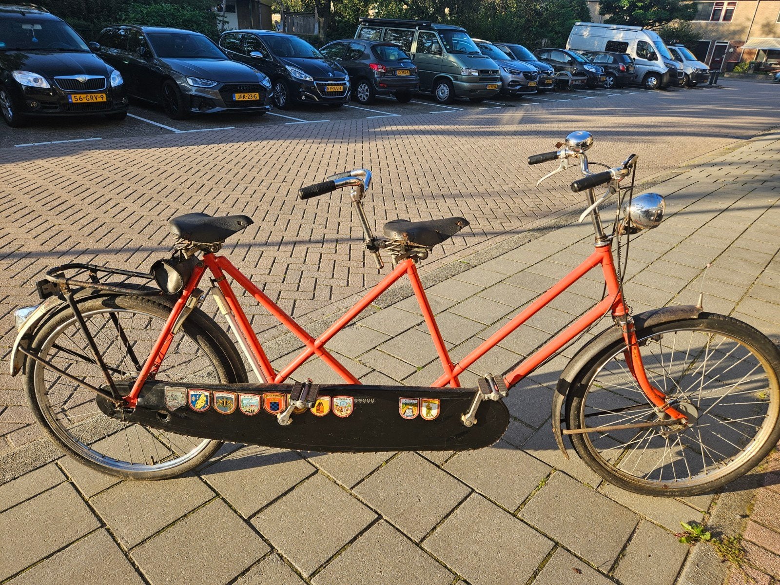 Simplex Tandem Kruisframe - 1940 - 3 versnellingen, brede ba, Ophalen, Gebruikt, Minder dan 10 versnellingen, Simplex