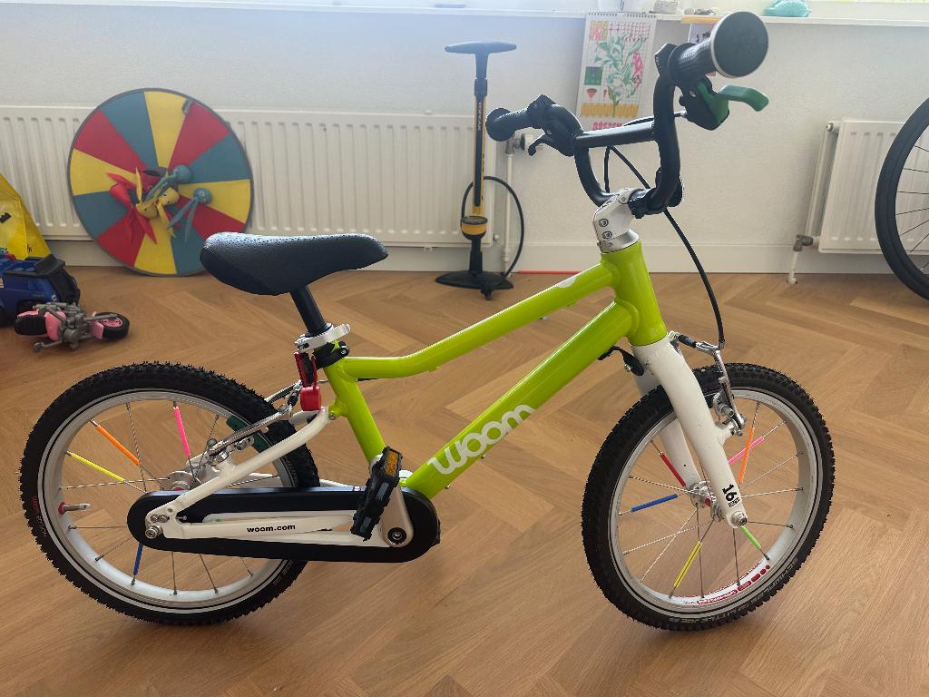 Woom 3 16 inch, Fietsen en Brommers, Ophalen, 16 tot 20 inch, Zo goed als nieuw, Woom