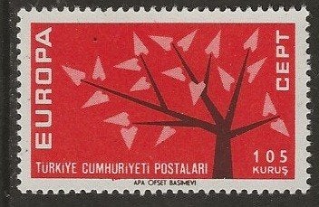 Turkije 71, boom CEPT2, Verzenden, Overige landen, Gestempeld