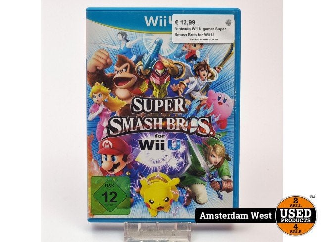 Nintendo Wii U Game: Super Smash Bros For Wii U
