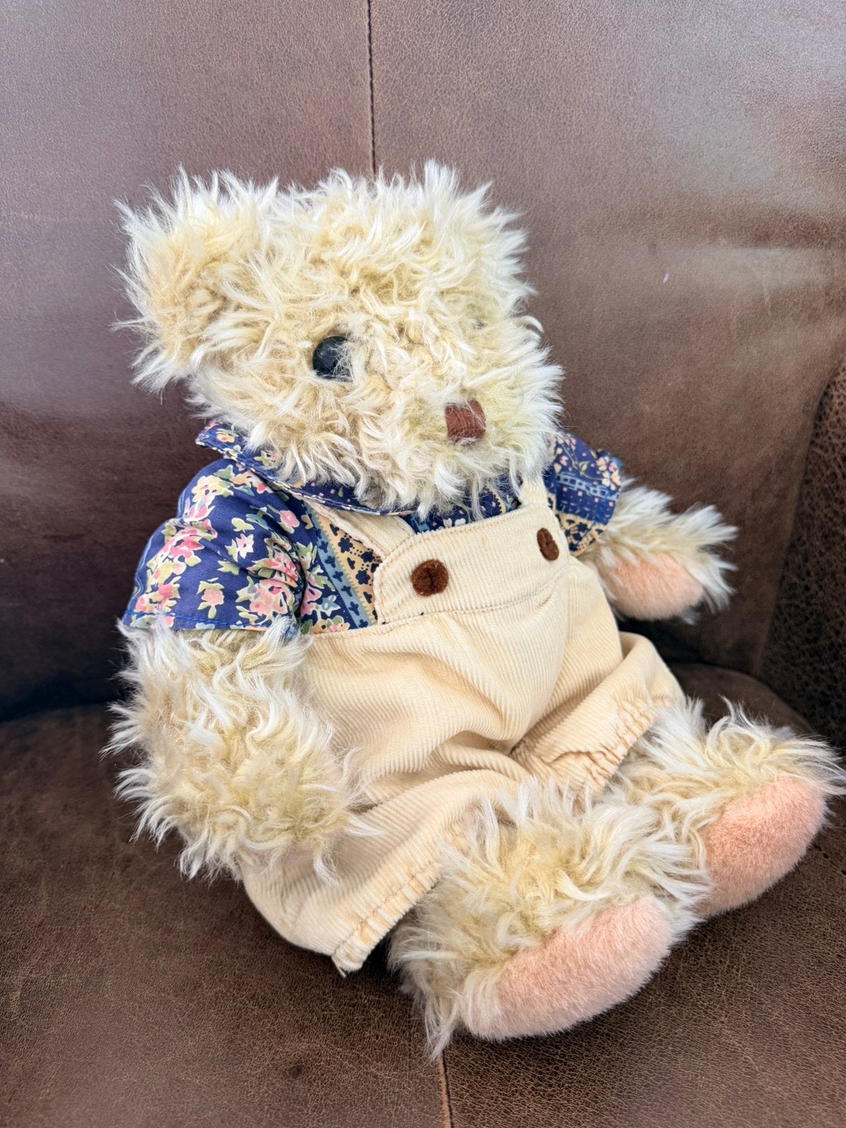 Vintage Teddybeer Clown Pluche (Van der Meulen Sneek), Kinderen en Baby's, Speelgoed | Knuffels en Pluche, Gebruikt, Overige merken