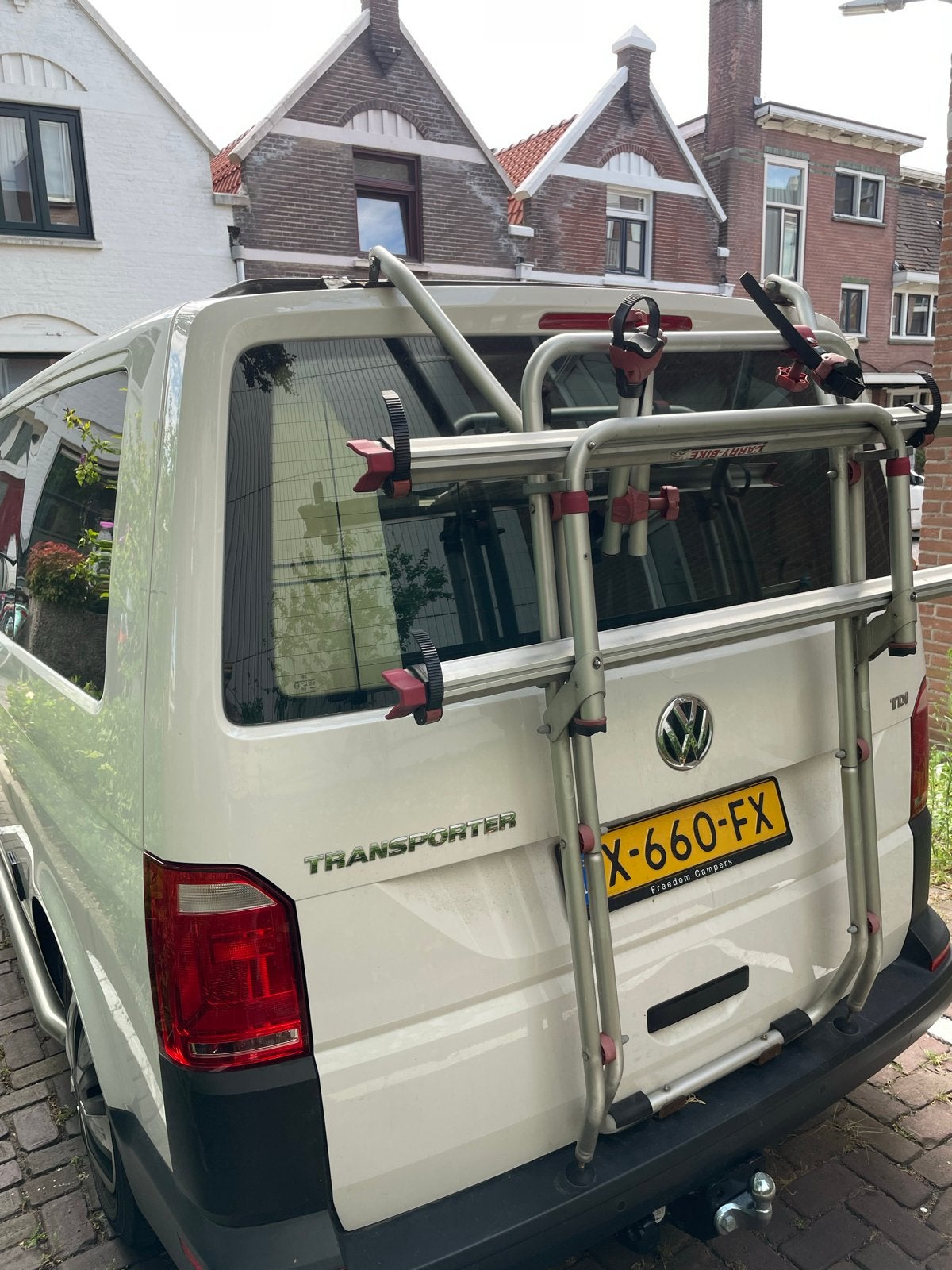 Stevige Achterklepdrager voor 2 fietsen - Gebruikt, Auto diversen, Fietsendragers, Ophalen, 2 fietsen, Gebruikt, Achterklepdrager