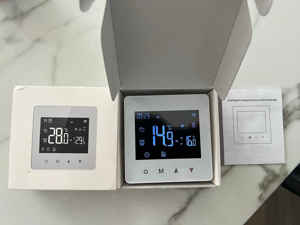Zigbee Domotische Thermostaat - Batterij/USB-C, Doe-het-zelf en Verbouw, Thermostaten, Ophalen of Verzenden, Slimme thermostaat