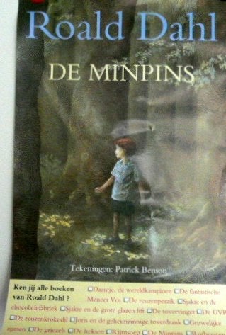 Roald Dahl # De Minpins (ca. 40x70 cm)., Rechthoekig Staand, Ophalen of Verzenden, Zo goed als nieuw, A1 t/m A3