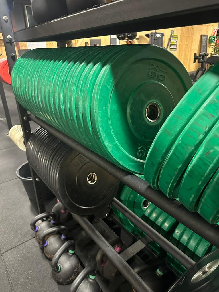 Bumper plates nieuw in verpakking, Sport en Fitness, Fitnessmaterialen, Ophalen, Nieuw