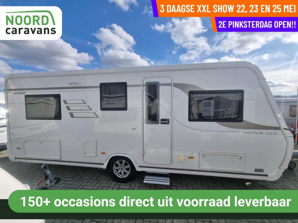 Eriba - 2DE PINKSTERDAG OPEN, RUIM 200 CARAVANS, Caravans en Kamperen, Caravans, Bedrijf, tot en met 4, 1250 - 1500 kg, Rondzit