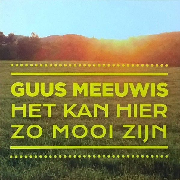 GUUS MEEUWIS CD SINGLE HET KAN HIER ZO MOOI ZIJN PROMO, Ophalen of Verzenden, Zo goed als nieuw, Pop