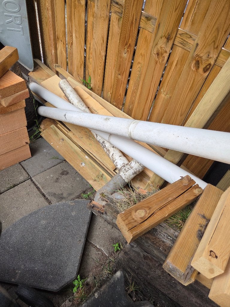 Regen pijp, Ophalen, Gebruikt, Pvc, Minder dan 2 meter