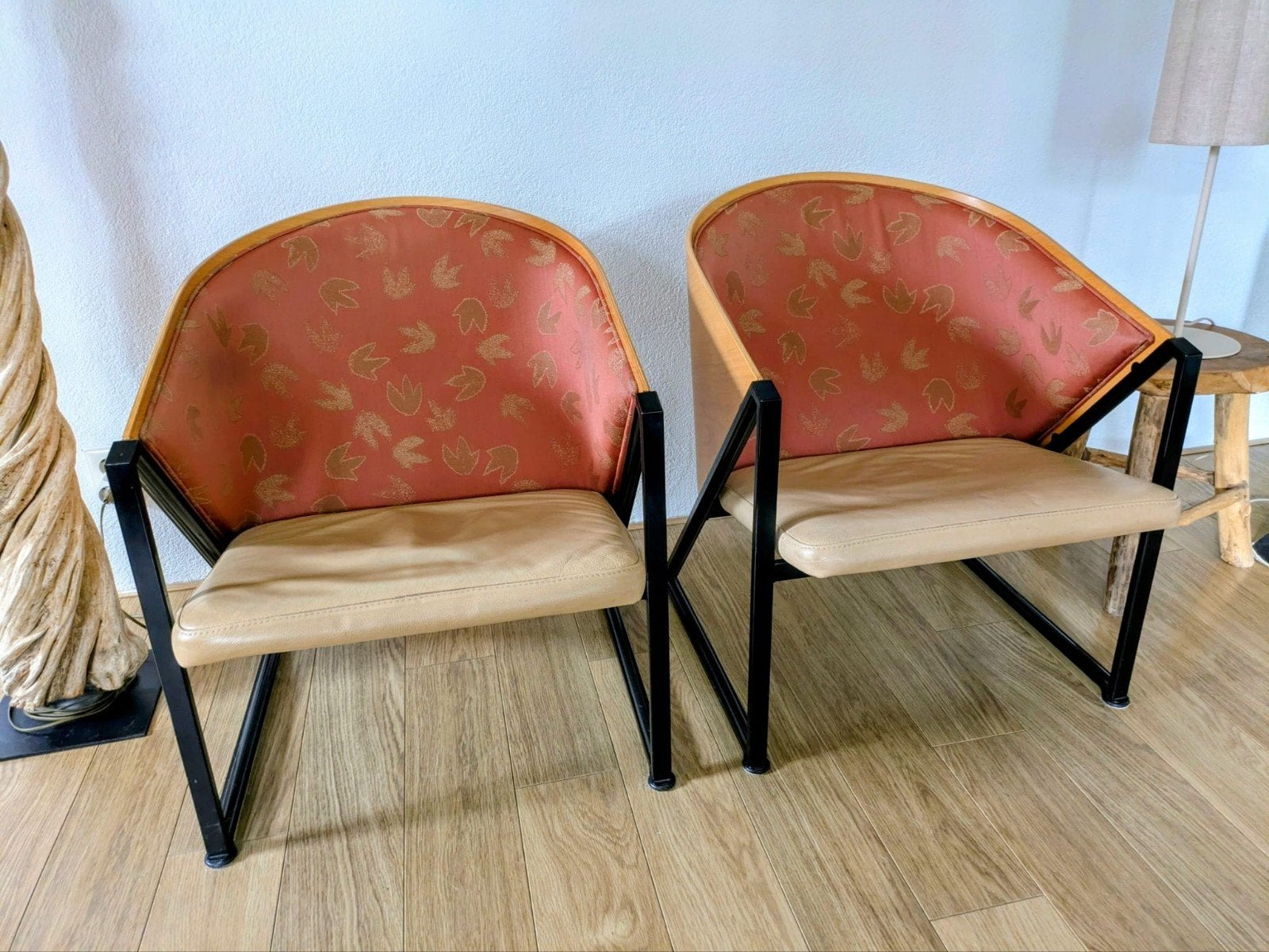 Set van 2 Mondi Soft fauteuils - Jouko Järvisalo 1985, Huis en Inrichting, Fauteuils, Ophalen, Gebruikt, 75 tot 100 cm, Vintage, Design, Modern