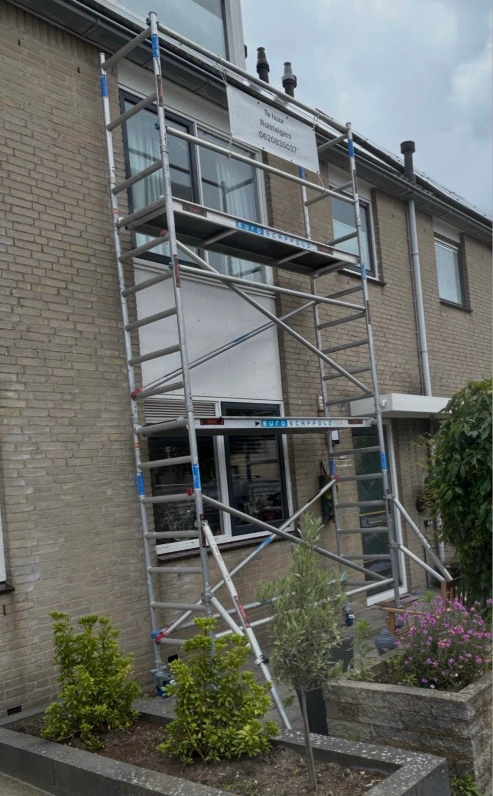 Rolsteiger 75x250 met werkhoogte 6,2 meter, Doe-het-zelf en Verbouw, Ophalen of Verzenden, Gebruikt, Rolsteiger of Kamersteiger