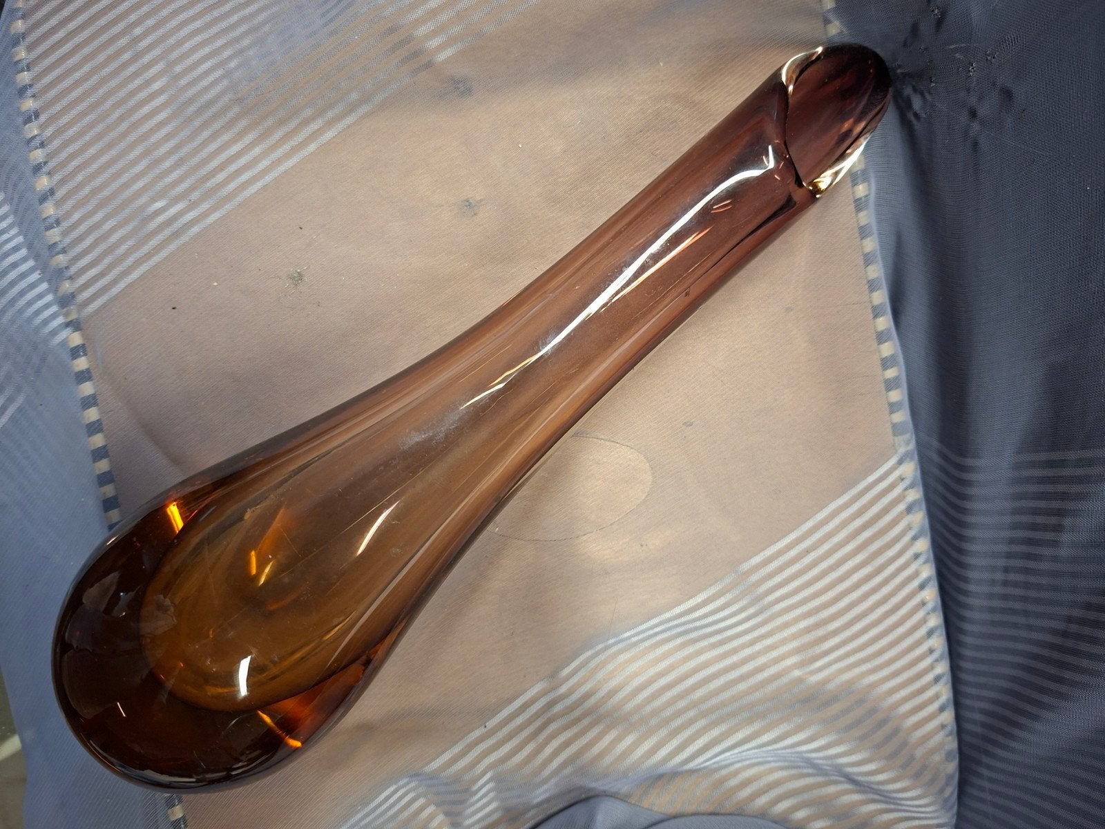 Vintage Mid Century Glazen Vaas - Josef Hospodka Chribska, Antiek en Kunst, Ophalen of Verzenden