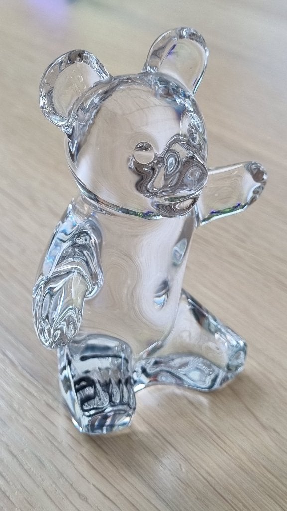 Daum France Teddybeer - Ours. Van Franse meester-glasblazer, Ophalen of Verzenden